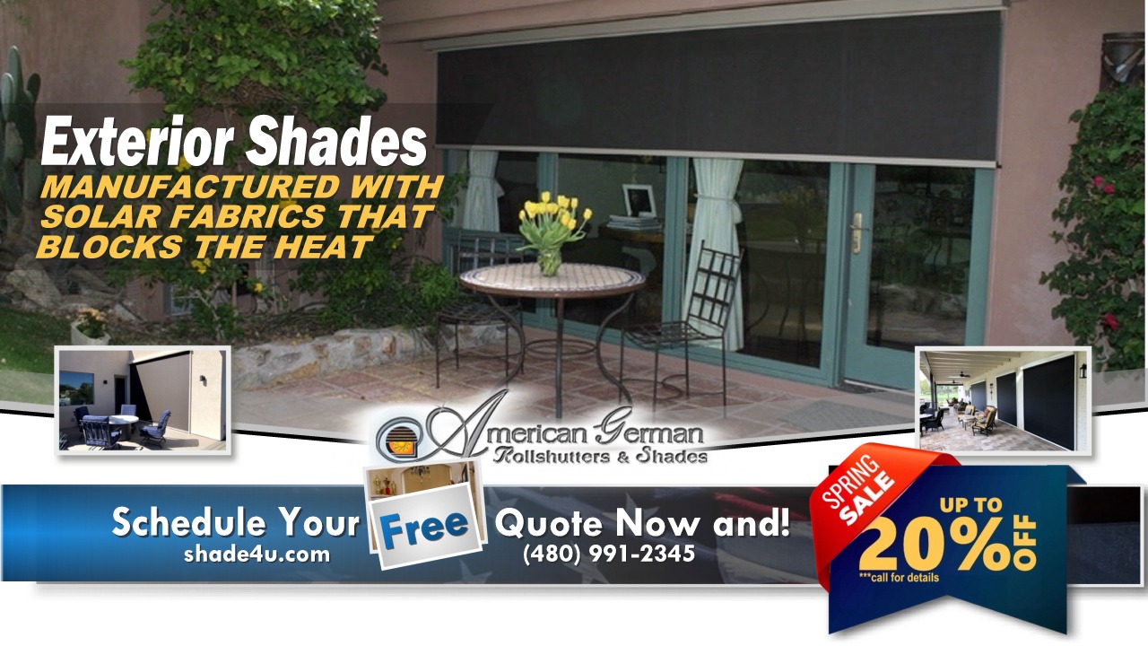 American German Rollshutters & Shades sun shades, patio awnings, retractable awning, exterior shades, exterior sun shades